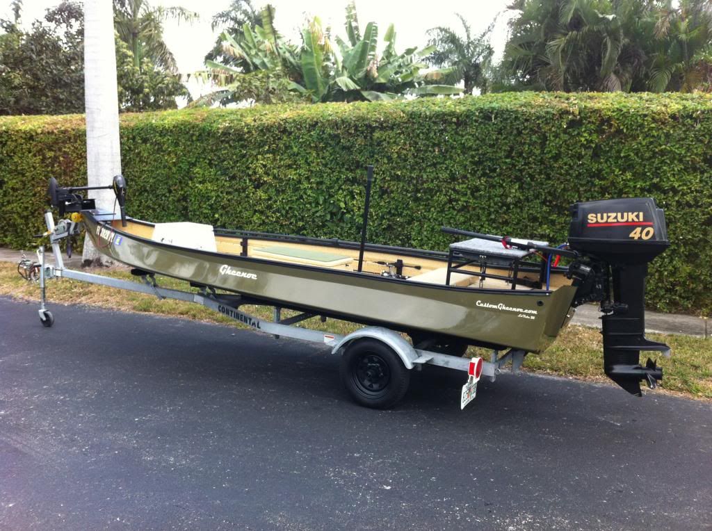 SOLD/EXPIRED 2012 Custom Gheenoe LT 25, 40hp Suzuki and trailer